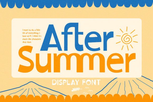 After Summer: A Cheerful Display Font for Crafters & Small Shop Owners
