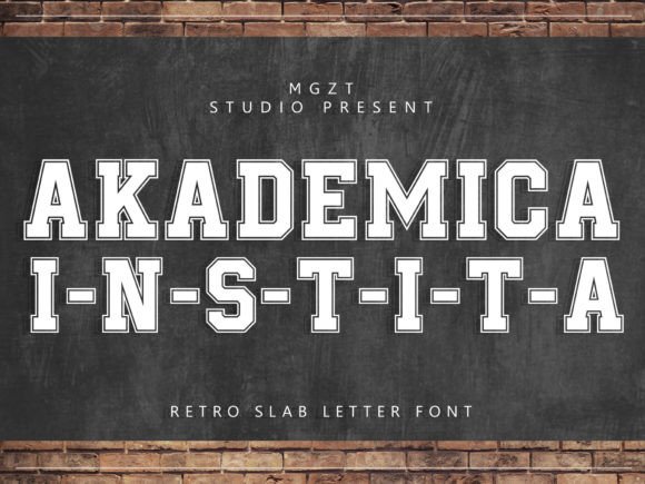 Akademica Instita: A Sophisticated Display Font for Crafters and Product Designers
