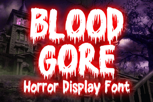 Blood Gore: A Bold Display Font for Business Branding with Personality