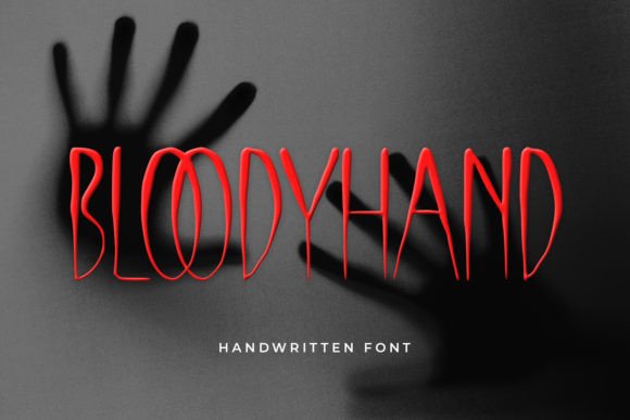 Bloody Hand: A Creepy Handwritten Font for Bold Branding Projects