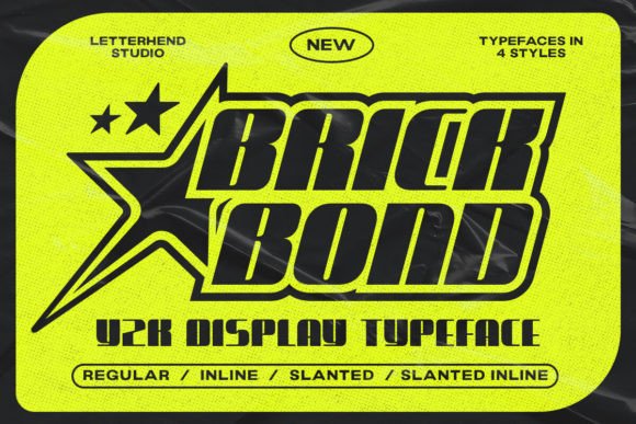 Brick Bond: A Display Font That Elevates Campaign Headlines with Y2K Flair