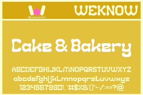 Cake and Bakery: A Sweet Display Font for Editorial Design