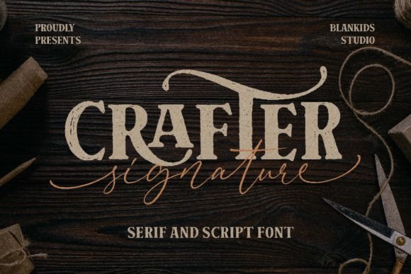 Crafter Signature: A Unique Display Font for Web Designers and Digital Makers