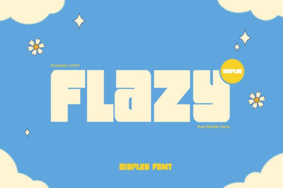 Flazy: The Playful Display Font That Brings Handmade Designs to Life