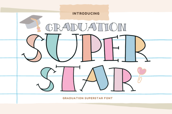 Graduation Superstar: A Playful Handwritten Font for Branding with Personality