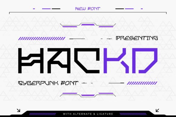 Hackd: A Cyberpunk Font for Bold Digital Branding