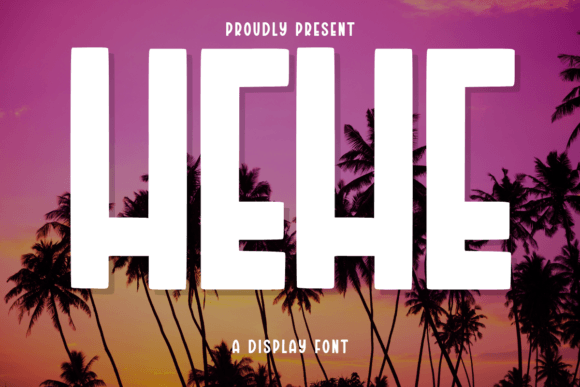 Hehe: A Bold Display Font for Crafters and Product Designers