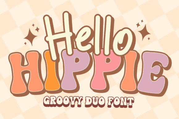 Hello Hippie: A Retro Display Font for Playful Editorial Design