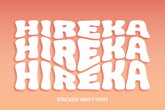 Hireka: A Playful Wavy Font for Handmade Labels, Invitations & More