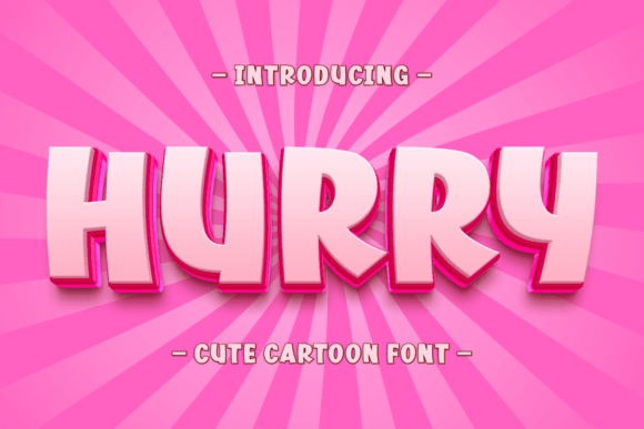 Hurry: A Bold Display Font for Dynamic Editorial Design
