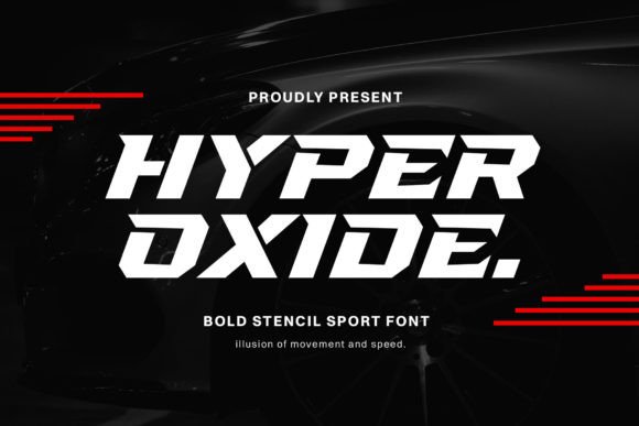 Hyper Oxide: A Bold Stencil Font for Modern Branding Projects
