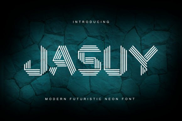 Jasuy: A Futuristic Neon Font That Elevates Your Maker Designs