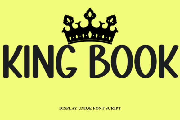 King Book: A Modern Display Font for Crafters and Makers