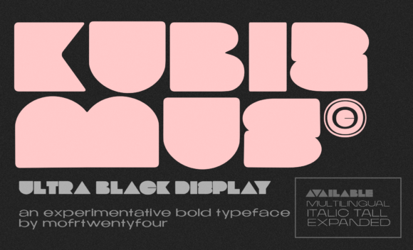 Kubizmus: A Bold Display Font for Editorial Impact