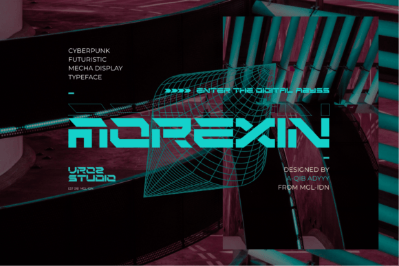 Morexin: A Cyberpunk Display Font That Elevates Brand Design