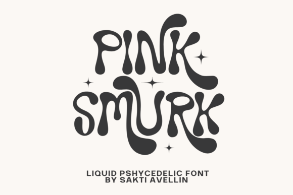 Pink Smurk: A Playful, Psychedelic Display Font for Modern Branding