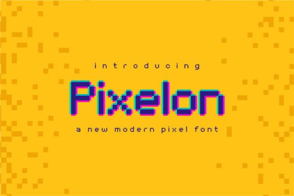 Pixelon: A Bold Display Font for Nostalgic Digital Design