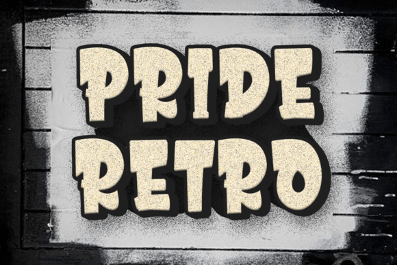 Pride Retro: A Sweet Display Font for Crafters and Makers