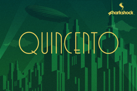 Quincento: An Art Deco-Inspired Display Font for Bold Brand Identities