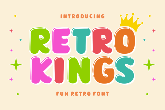Retro Kings: A Playful Display Font for Editorial Charm