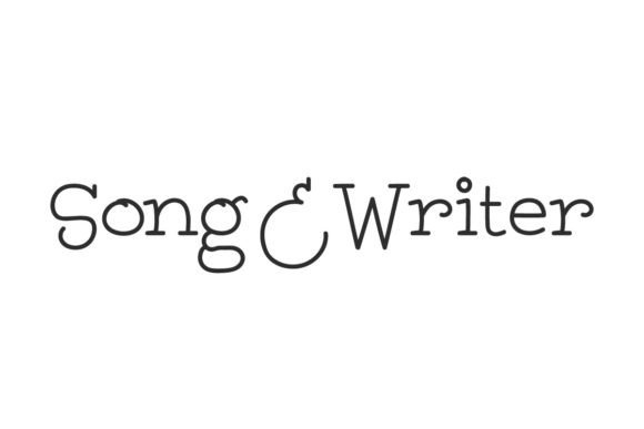 Song and Writer Font: A Stylish Display Typeface for Digital Designers