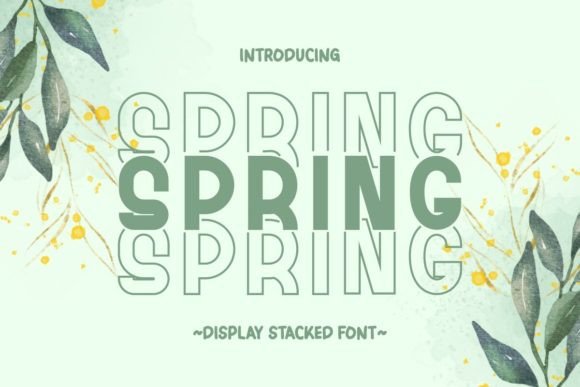 Spring Stacked Font: A Web Designer’s Review for Digital Branding