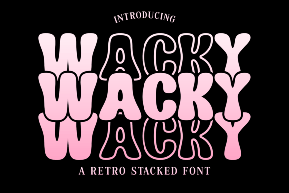 Wacky: A Joyful Display Font for Playful Brand Designs