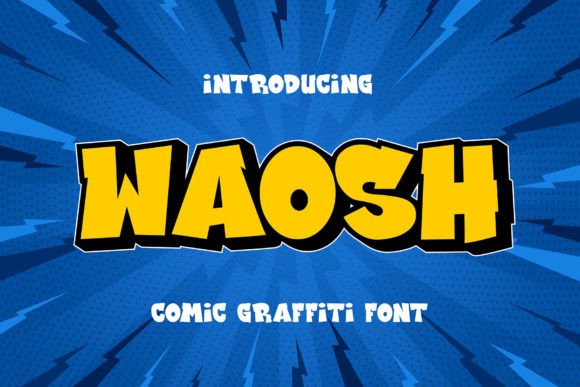 Waosh: The 3D Comic Typeface That Powers Bold Campaign Visuals